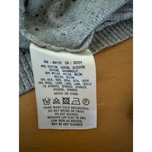 Moth Anthropologie Silk Wool Blend Cowl Neck Sweater Size Medium - Picture 6 of 11